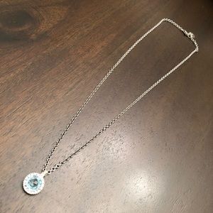 Nomination Sterling Silver CZ/Blue Topaz Pendant
